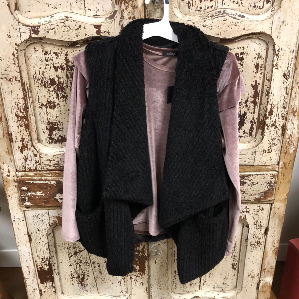 BKE Boutique and Jolt New w/tags Velvet shirt and Cardigan